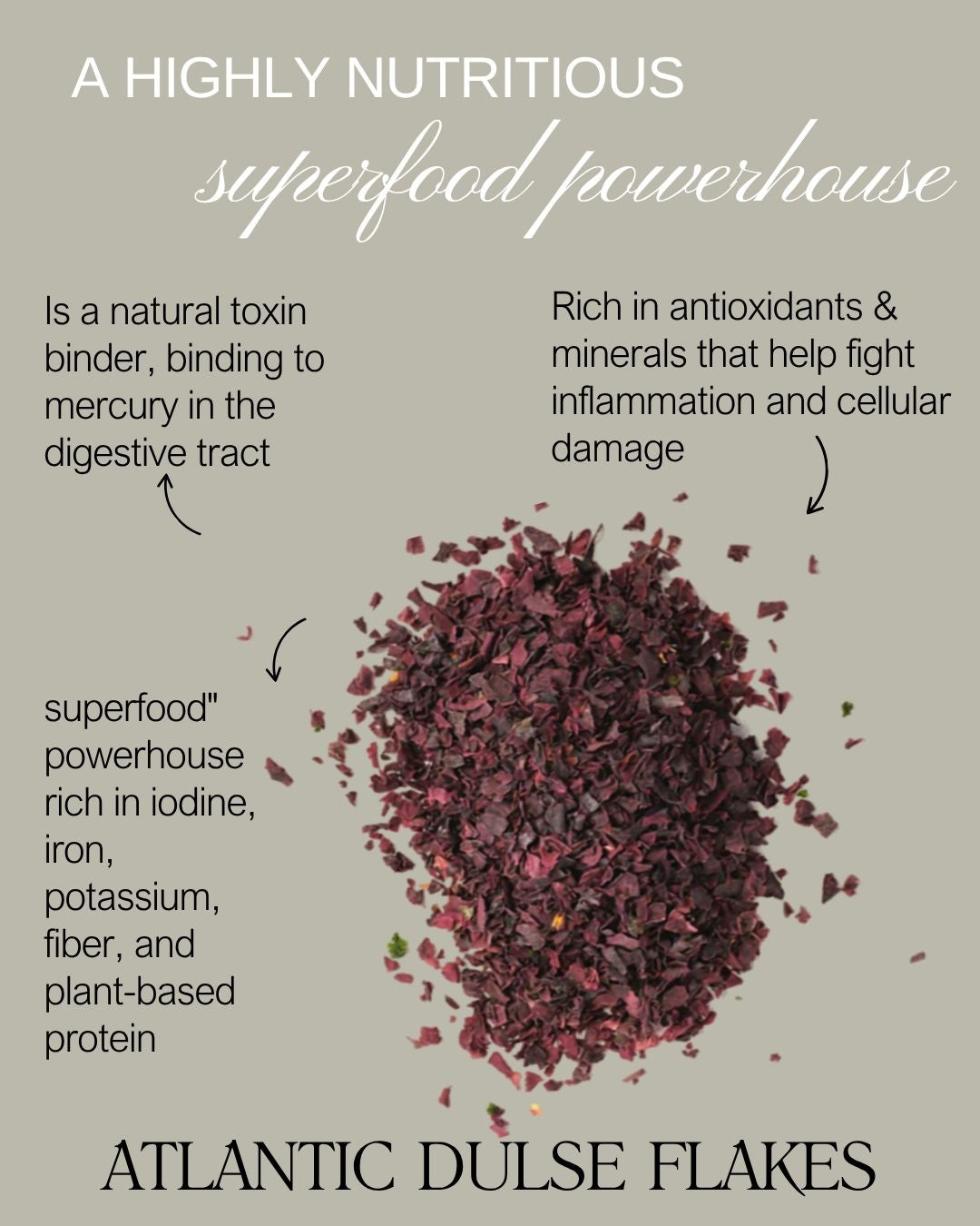 Atlantic Dulse flakes key benefits described Soul Organics Australis buy now  