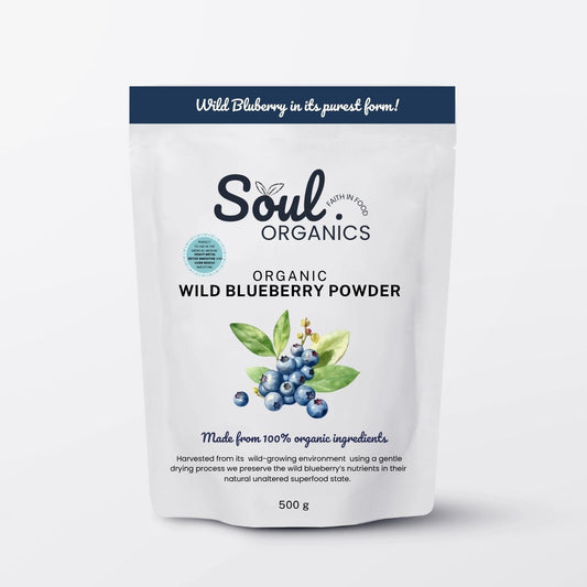 Organic Wild Blueberry Powder 500g — Soul Organics Australia